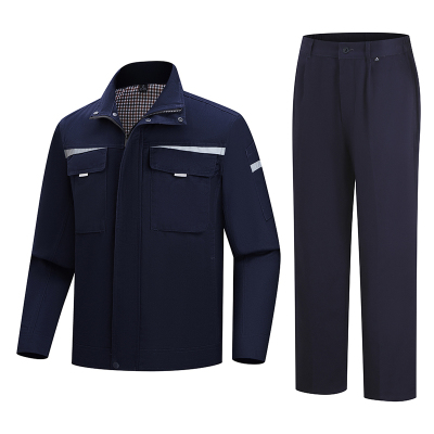 晨以橙 蓝色长袖套装 藏蓝色M-4XL 套