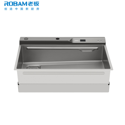 老板(Robam)厨房水槽多功能烘干水槽大单槽多功能洗碗洗菜一体盆304不锈钢烘干抑菌存储一体DH-DU1L