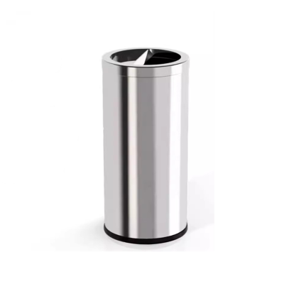迅迈 中号不锈钢[半投]30*61cm带内桶 商用不锈钢垃圾桶大容量商场酒店擦手纸垃圾桶办公影院餐厅健身房