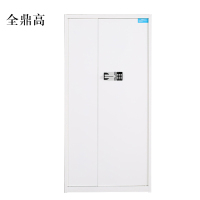 全鼎高保险柜铁皮资料柜矮柜办公室储物柜通门白色国宝锁900*420*1850