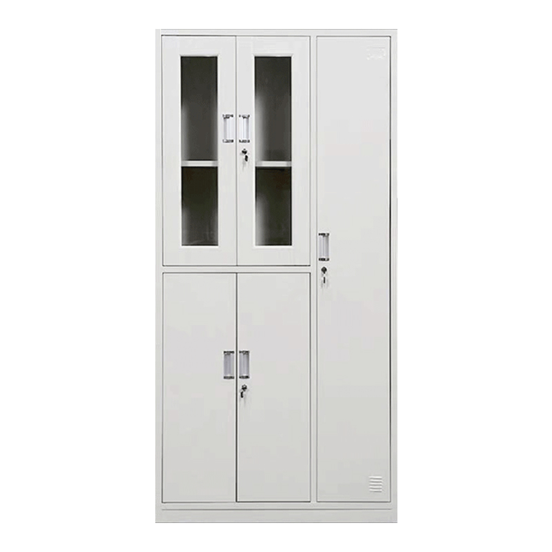 东升顺收纳柜财务档案柜资料柜加厚文件柜办公室带锁铁皮柜四门更衣柜