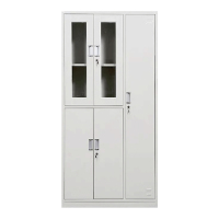 东升顺收纳柜财务档案柜资料柜加厚文件柜办公室带锁铁皮柜四门更衣柜