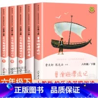 [人教版]快乐读书吧 全5册 [正版]人教版六年级下册阅读课外书籍人民教育出版社鲁滨逊漂流记汤姆索亚历险记爱丽丝漫游奇境