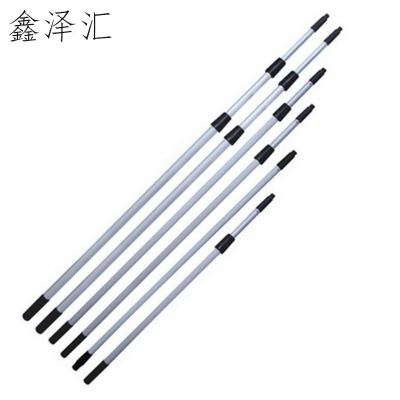 长柄玻璃刮水器伸缩杆加长玻璃擦清洁玻璃工具铝合金硅胶地刮 6m