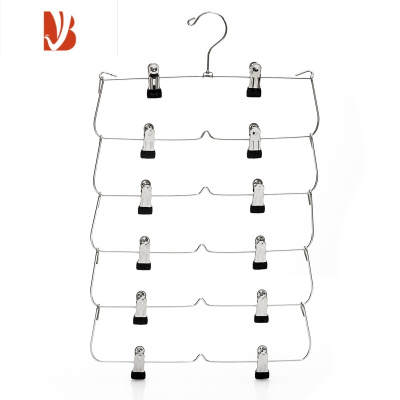 三维工匠多层裙裤架挂裤裙子衣架家用JK短裙收纳架宿舍省空间金属裤夹