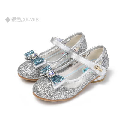 可莉允女童皮鞋2020新款秋季爱莎小公主皮水水晶儿童鞋子软底宝宝单鞋皮鞋童