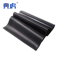 典虎 绝缘地垫 黑色条纹5mm*1m*10m 卷