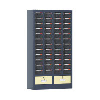 臻远 ZYLJG-W79 零件柜抽屉式工具柜电子元件柜螺丝柜物料柜 48抽透明无门加二斗中号