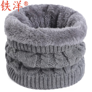铁洋 围脖 围脖套 针织加绒多色均码 条