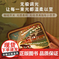 猫的天空之城 木质彩色小夜灯 生日 礼物实用可充电卡通圣诞礼物