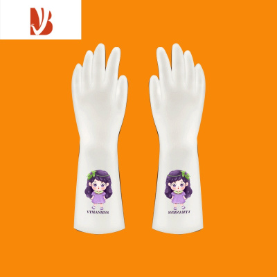 三维工匠薄款洗碗手套女橡胶厨房洗菜家务保洁清洁耐用型贴手防水洗衣服