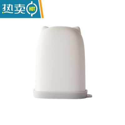 敬平肥皂盒带盖mini旅行便携式ins创意个性香皂盒防水密封硅胶收纳盒 2只优惠装-白色