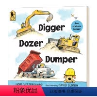 挖掘机 推土机 翻斗车 [正版]我们一起捡树叶 英文原版 We're Going on a Leaf Hunt 押韵绘本