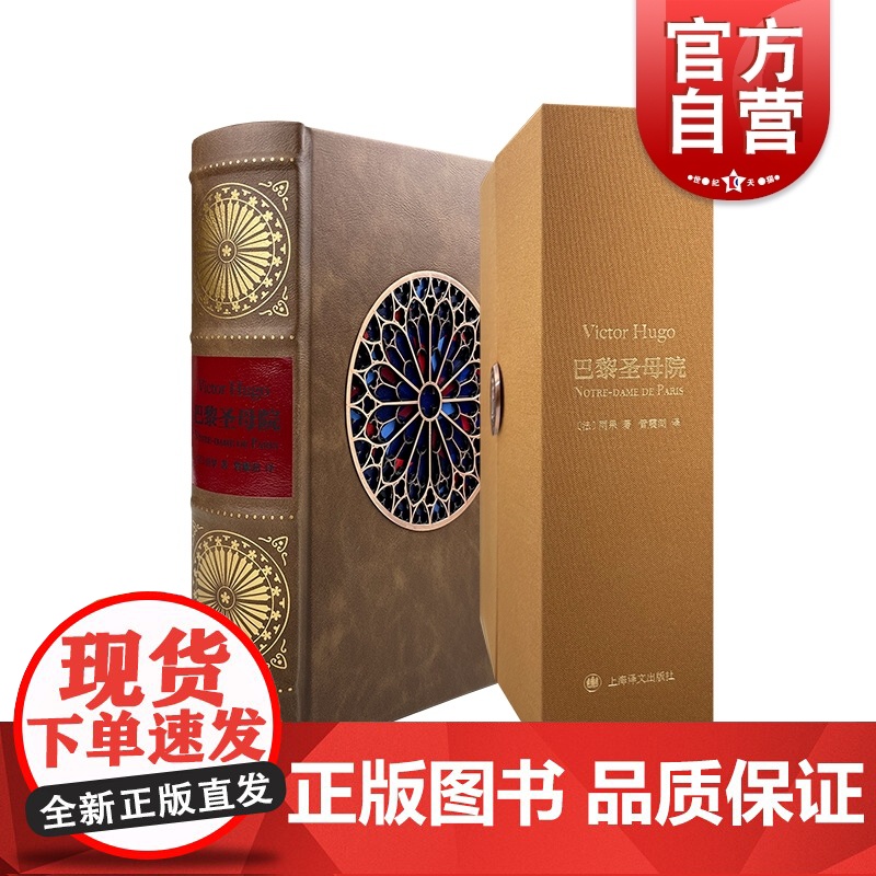 巴黎圣母院 译文插画珍藏本雨果作品世界名著管震湖译本精细插图法国文学上海译文出版社外国小说正版另著悲惨世界