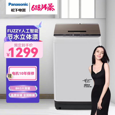 8公斤家用租房节能省水人工智能xqb80-t8eks品牌:松下月销:63