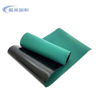 酷美智悦 绿胶条胶板垫5mm*70mm KM-BH235 公斤