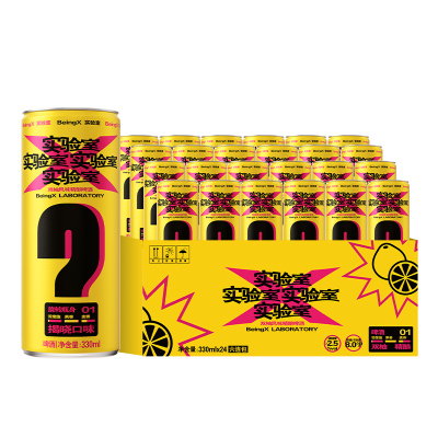 雪花啤酒BeingX实验室双柚8度330ml*24听果味精酿低度果啤