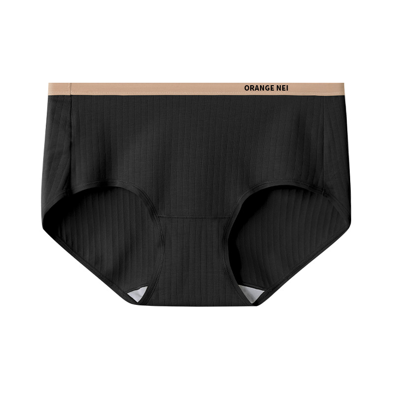 内裤纯绵女蕉凸内裤厂家a类女生内裤三角桑蚕丝螺纹短裤