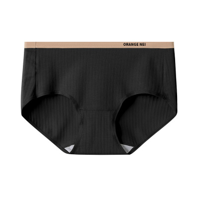 内裤纯绵女蕉凸内裤厂家a类女生内裤三角桑蚕丝螺纹短裤