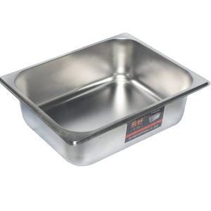 快餐车食物餐盆商用自助分数盆餐具套装不锈钢份数盆长方形不带盖方盆分数盘