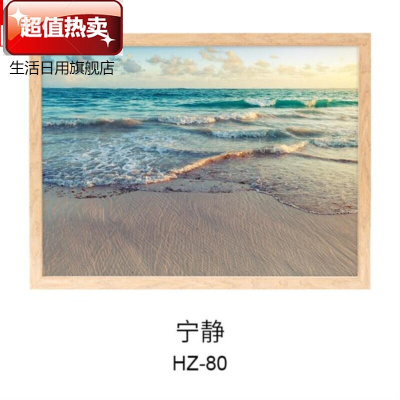 。家庭配电箱大厅装饰遮挡现代别墅简约古典总开关餐厅框画遮盖宁静63*43（可覆盖长55*高37）30mm厚板拼套