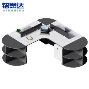 铭思达屏风工位三人位含柜套