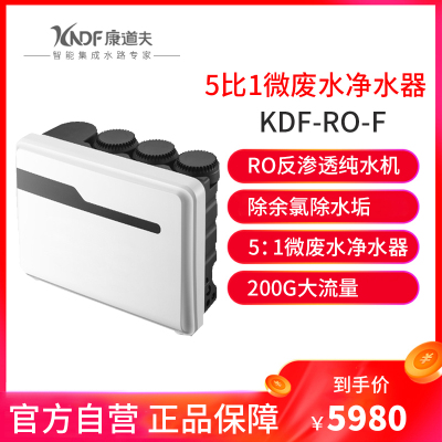 康道夫KDF-RO-F净水机 双水5:1微废水200加仑大流量净水器
