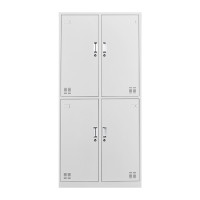 域赢更衣柜员工柜储物柜带锁铁皮柜更衣室衣柜浴室寄存包柜宿舍 四门更衣柜
