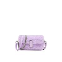 MARC JACOBS女士小尺寸皮革拼接Logo肩背包多功能斜挎包矮胖款