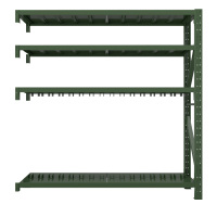 利特莱依消防铁锹镐农具摆放架安保装备器材存放架绿色盾牌货架盾牌架中型-副架