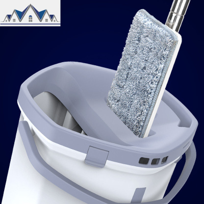 免手洗拖把旋转自动家用干湿两用墩布懒人双驱动拖布桶 三维工匠