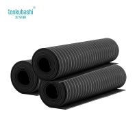 天空桥 绝缘胶垫 黑色条纹5mm*1m*10m 卷