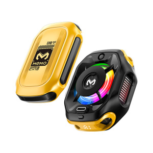 外接电池手机散热器AI控温磁吸数显半导体结冰款 黄色