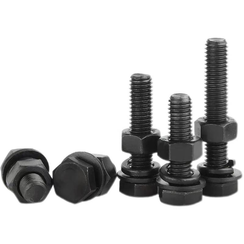 中锦科技 4.8级外六角螺栓套装M24*130mm[螺栓+螺母+平弹垫]套