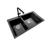 汉斯格雅Hansgrohe石槽厨房抽拉龙头天然石英槽水槽