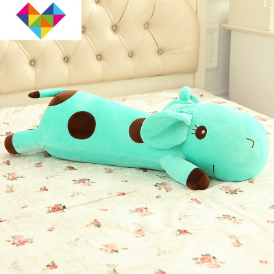 可爱趴趴长颈鹿公仔毛绒玩具陪睡娃娃抱枕生日情人节睡觉儿童御蓝锦