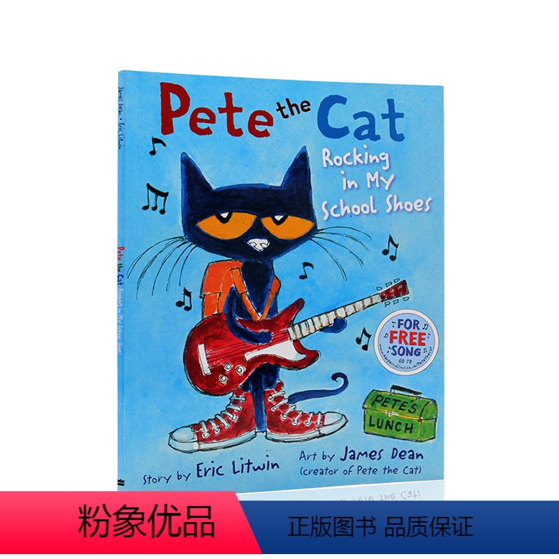 [正版]皮特猫猜猜我在哪儿 Pete the Cat Rocking in My School Shoes 进口英文原