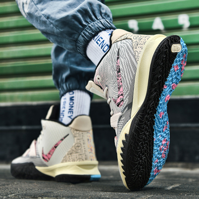 正品爱欧文5气垫实战篮球鞋男aj男鞋埃及星空之眼鸳鸯7代英雄音乐主题湖人鸳鸯爱欧文6外星人5笑脸首发黑白夏季新款运动女鞋