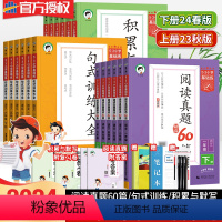 基础练 下册 3本套装 小学一年级 [正版]2024新版53小学基础练积累与默写一二三年级四五六年级上下册阅读真题60篇