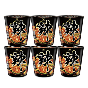 统一辣翻天榴莲火鸡面韩式方便面泡面夜宵速食拌面 *6杯整箱装