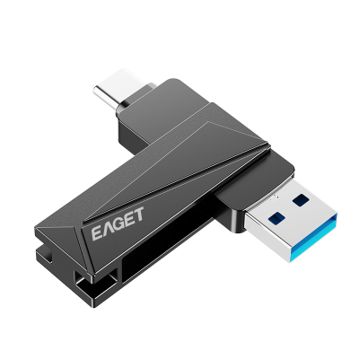 忆捷(Eaget)CF68 手机U盘Type-C USB3.2 双接口手机电脑多用旋转金属优盘32GB