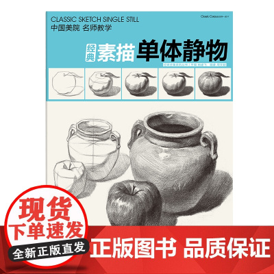 素描单个体静物书临摹范本大画结构解剖与透视训练入门绘画画自学sh