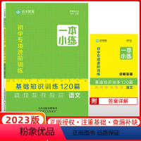 语文 初中通用 [正版]23版水木教育一本小练初中专项进阶基础知识训练120篇语文天津