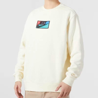 NIKE耐克卫衣运动休闲加绒保暖针织圆领男装套头衫FB8436-113 D