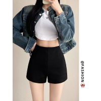黑色西装短裤女2026新款春秋小个子显瘦高腰春季辣妹靴裤打底热裤