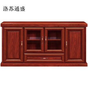 洛苏通盛胡桃色餐边柜简约茶水柜四门1600*400*800常规款
