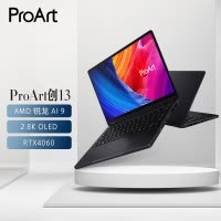 华硕(ASUS)ProArt创13 2024款锐龙AI 9 HX370 2.8K触控屏电脑 32G内存 1T固态 RTX4060独显 磨砂黑