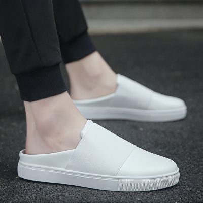 枫述男鞋夏季新款韩版潮流包头透气半拖鞋百搭懒人一字拖男士休闲拖鞋