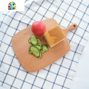 榉木实木砧板菜板面包板披萨板水果板牛排托盘小孩辅食板原木拼接 FENGHOU E款43x14.5cm