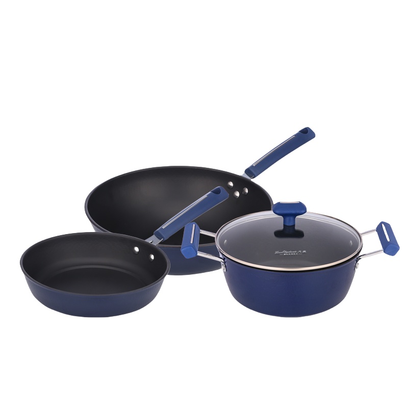 火象蓝贵妃三件套锅具HXG-TG227套
